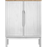  Strani šal FLORO Bela 70 x 30 x 70,5 cm Masivno borovo les, (5000217907) | Shoptok.si