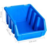  96-dijelni set kutija za pohranu sa zidnim pločama plavi | shoptok.hr