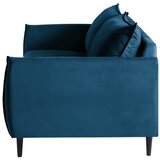 Ropez Temno modra žametna sedežna garnitura 203 cm Juli – | Shoptok.si