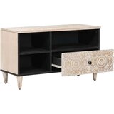 TV ormar s ladicama Bijelo 80 x 33 5 x 46 cm Čvrsto drvo manga - Bijelo | shoptok.hr
