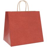  Papirnate vrećice 50 kom s ručkama crvene 32x22x28 cm | shoptok.hr