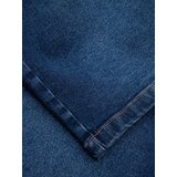 Ombre Men's denim shorts with classic cut - dark blue | Shoptok.si