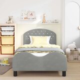  Otroški posteljni okvir z vznožjem Svetlo siva 90 x 200 cm, (5000104729) | Shoptok.si
