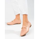 VINCEZA Pink women's loafers