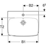 Geberit LAVABO ZIDNI SELNOVA SQUARE 650X480 GEBERIT 500.299.01.5 | ePonuda.com