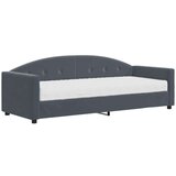 vidaXL Dnevna postelja z vzmetnico temno siva 80x200 cm žamet, (20936671) | Shoptok.si