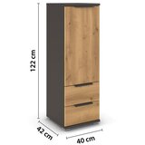 XORA Komoda Endora, Barva Hrasta, Barva Grafita | Shoptok.si