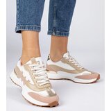 Gemre White-pink women's sneakers with leopard print detail Kalasa | Shoptok.si