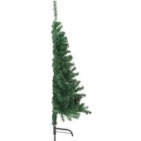 vidaXL Umjetna preddekorirana božićna jelka Zelena 120 cm PVC | Shoptok.si