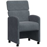  Blagovačke stolice s kotačima 2 pcs Tamno siva 58 x 65 x 98 cm | Eponuda.ba