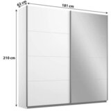 Rauch Möbel OMARA Z DRSNIMI VRATI, siva | Shoptok.si