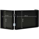 vidaXL Trodijelni okvir za fotografije crni 28 x 18 cm + 2x (13x18 cm) | shoptok.hr
