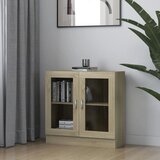 vidaXL Vitrina sonoma hrast 82,5x30,5x80 cm iverna plošča Cene