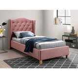  Tapecirani krevet ASPEN 200x90 cm - baršun - roza | shoptok.hr