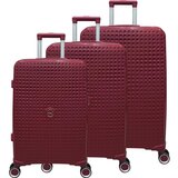 GUSTAV VOSS Potovalni kovčki set 3/1 mix Saint tropez 64667, rdeča | Shoptok.si