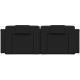  Jastuk za uzglavlje Viana crni 120 cm od umjetne kože | shoptok.hr