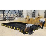 Justrite Zložljiva kadica Rigid-Lock QuickBerm® XT, za pogosto zapeljevanje čezenj, DxŠ 15,2 x 3,7 m | Shoptok.si