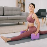 Rebel Active EVA pjenasti blok za jogu 120g ljubičasti | shoptok.hr