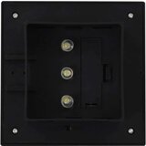 vidaXL Vrtne solarne svjetiljke 12 kom LED kvadratne 12 cm crne | shoptok.hr