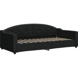  Dnevni krevet na razvlačenje s ladicama crni 90x200 cm tkanina | shoptok.hr