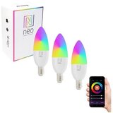Tuya immax neo 07716C - komplet 3x led rgb+cct prigušiva sijalica E14/5,5W/230V wi-fi Cene