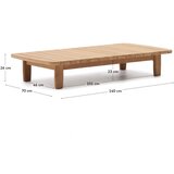 Kave Home Vrtna miza iz tikovine 70x140 cm Tirant - | Shoptok.si