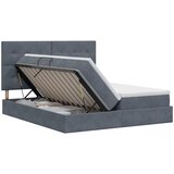  s od storage s uzglavljem Tamnosiva 200 x 200 cm Baršun | shoptok.hr
