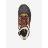 Geox Black-Brown Boys' Ankle Leather Boots with Artificial Fur Flexyper - Unisex | shoptok.hr