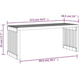  Vrtna klupa produživa 212,5x40,5x45 od masivne borovine | shoptok.hr