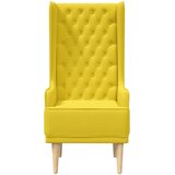  Stolica s visokim naslonom prošivena gumbima Svijetlo žuta | shoptok.hr