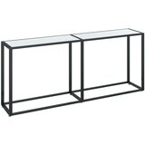 vidaXL Konzolni stol boja bijeli mramor 180x35x75,5 cm kaljeno staklo | shoptok.hr