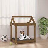 Krevet za pse smeđa boja meda 61x50x70 cm od masivne borovine | Eponuda.ba