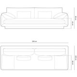 Micadoni Tamno siva sofa 250 cm Torino – Home | shoptok.hr