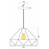 Toolight stropna viseća svjetiljka metalna bijela APP237-1CP | shoptok.hr