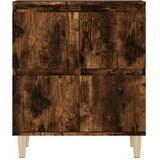  Komode 3 kom boja dimljenog hrasta 60x35x70cm konstruirano drvo | shoptok.hr