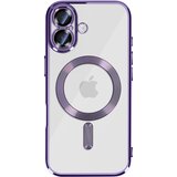 AVIZAR Ovitek za iPhone 17, združljiv z MagSafe, s kromiranim robom, Vijolična, (5000189864) | Shoptok.si