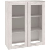 vidaXL zgornja omarica hamar bela 85x35x100 cm trdna borovina, (20656356) | Shoptok.si