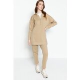Trendyol Sweatsuit Set - Cream - Relaxed fit | shoptok.hr