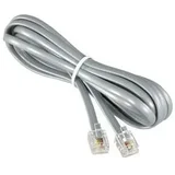 Telefonski Flat kabel 2m sa kon RJ-11 Ivory