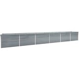 vidaXL Visoka greda pocinkano jeklo 600x80x45 cm siva Cene