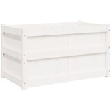 Maison Chic Vrtno cvetlično korito - Cvetlični Lonec belo 90x50x50 cm trdna borovina, (21789332) Cene