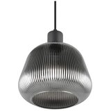  Črna viseča svetilka s steklenim senčilom ø 22 cm Tarifa – | Shoptok.si