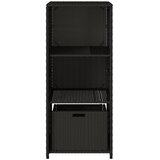 Vrtni ormarić za pohranu crni 50 x 55 x 115 cm od poliratana | shoptok.hr