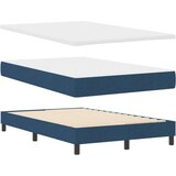  Postelja z vzmetnico z vzmetnico Modra 120 x 200 cm blago, (5000125803) | Shoptok.si