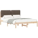  Posteljni okvir z oblazinjenim vzglavjem Taupe 150 x 200 cm, (5000101776) | Shoptok.si
