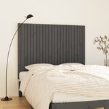 vidaXL Zidno uzglavlje sivo 146,5x3x110 cm od masivne borovine Cijene