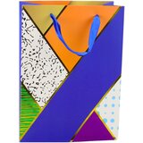  Paper Gift Bag Geometric Patterns 23 x 18 x 10.5 cm | shoptok.hr