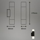  2090025 - led spoljašnje zidno svetlo 2xGU10/4,8W/230V IP44 | Eponuda.com