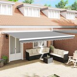vidaXL Nadstrešnica Bijelo 5 x 3 m Metal | shoptok.hr