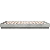  Posteljni okvir betonsko siv 180x200 cm inženirski les | Shoptok.si